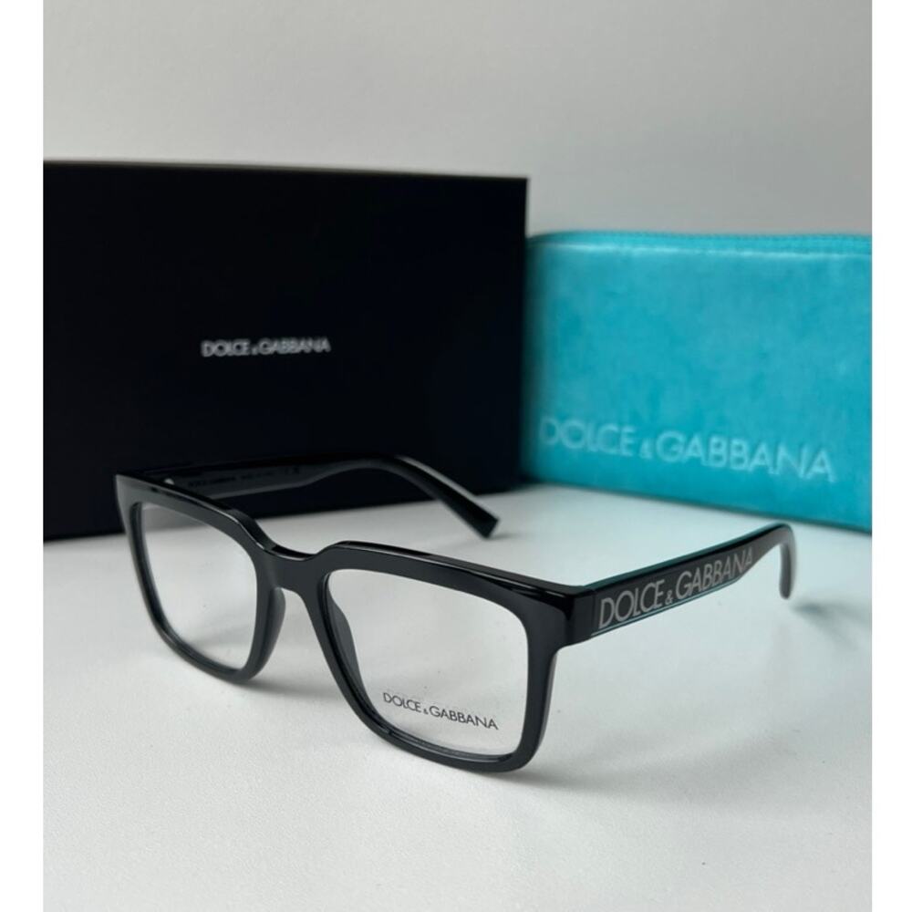 NEW Dolce Gabbana DG5101 Black Logo Eyeglasses Frames